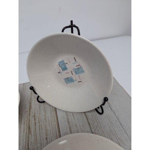 Vintage Set of 4 Vernonware Metlox Heavenly Days 5 1/2" Dessert Bowls MCM - Picture 5 of 10